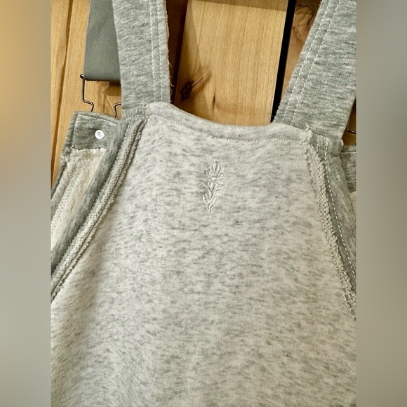 NWT Free People Movement Heather Gray Knit Overalls 💕 - Picture 6 of 9